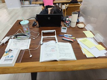 每周平日下午與同學的讀書會