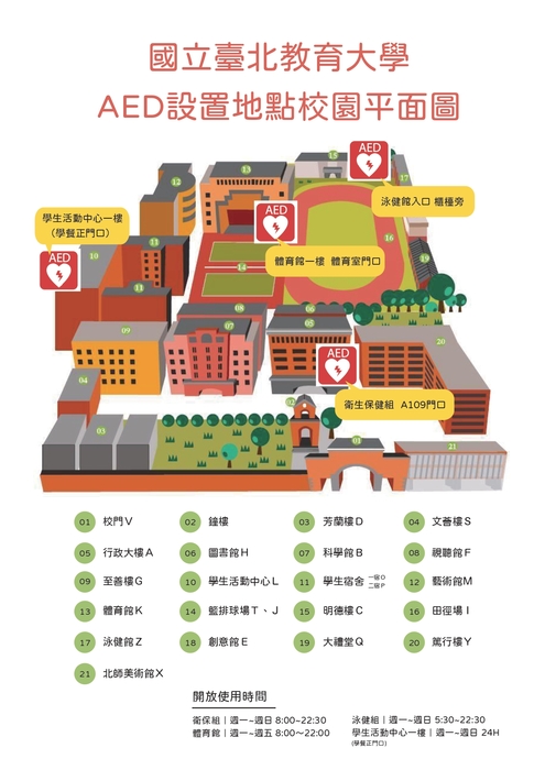國北教AED地圖圖片